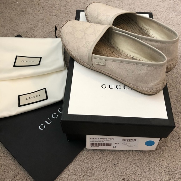 AUTHENTIC Gucci GG Espadrilles - Picture 1 of 5